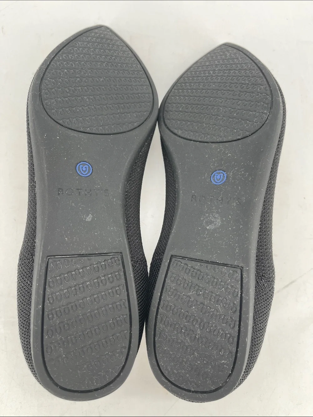 Rothy's Black The Point Flats Women Size 9